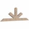 Ekena Millwork Saratoga Smooth Timber Gable Bracket, Douglas Fir, 84"W x 28"H x 3 1/2"D x 5 1/2"F, 8/12 Pitch GBW084X28X0406SAR00SDF - alternate 2